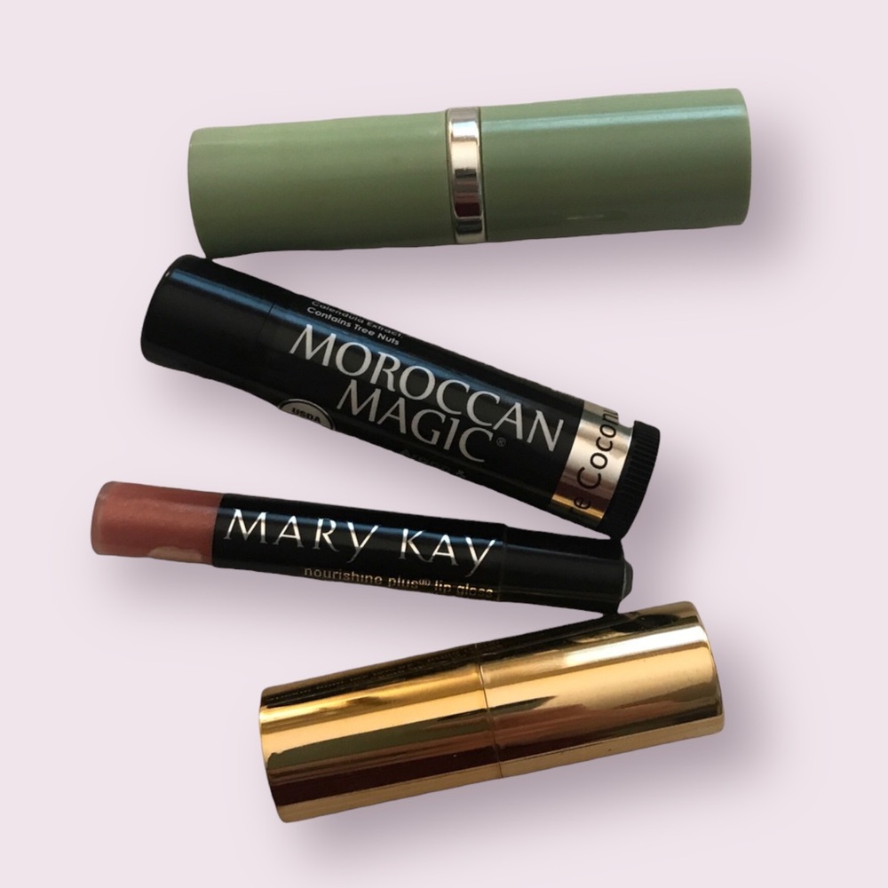 5 for $15 Lipstick Gloss Set MaryKay Clinique BareMinerals Moroccan Magic Balm